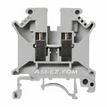 Asi Feed Through Terminal Block, DIN Rail Screw Terminal Block, 50PK ASIUK5N